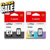 CANON INK CARTRIDGE PG47+CL57 ตลับหมีก ยี่ห้อ แคนนอน PG47BK+CL57 ชุดคู่ดำสี #หมึกสี  #หมึกปริ้นเตอร์  #หมึกเครื่องปริ้น hp #หมึกปริ้น  #ตลับหมึก