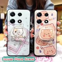 Waterproof Cartoon Phone Case For infinix Note30 Pro/X678B drift sand Durable protective Silicone glisten Back Cover