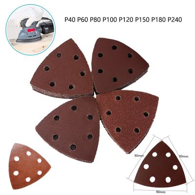 20/50PC 90mm Delta Sander Paper Hook &amp; Sandpaper Tools for Sanding Grit 40-240 Cleaning Tools