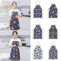 ❖ Linen Floral Designs Vintage Custom Print Kitchen Aprons Art Unisex Dinner Party Cooking Bib Funny Pinafore High Quality Apron