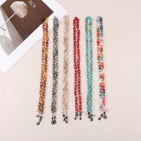 Fashion Sunglasses Womens Acrylic Glasses Headphone Chain Eyeglass Anti-Lost Lace Lanyard Neck Chain Hang Mask Strap Eyewear case