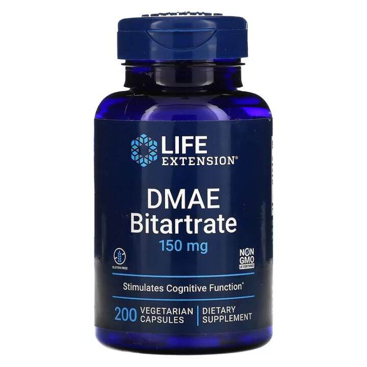 DMAE Bitartrate, 150 mg, 200 Vegetarian Capsules Lazada PH
