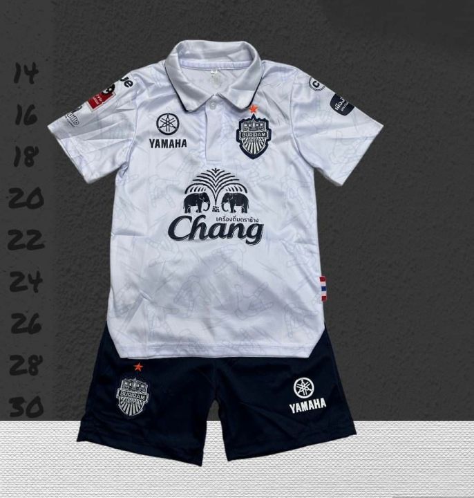 เสื้อบุรีรัมย์เด็ก-2023-24-ชุดฟุตบอลเด็ก-บุรีรัมย์คอปก-ใหม่ล่าสุด-เสื้อพร้อมกางเกง-เด็กอายุ2-12ปี