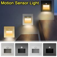 LED Night Lamp Sensor Intelligent Wall Light Recessed PIR Motion Footlight for Staircase Step Ladder Foyer Bedroom Decoration