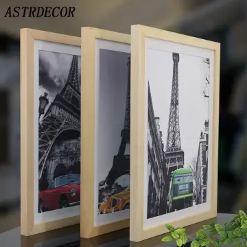 Picture Photo Frame Metal 30x40 40X50 50x70cm Black for Poster Wall Art  Display With Mat Plexiglass Painting Gallery Home Decor