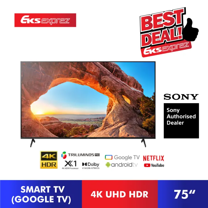 Sony KD-75X85J (75") X85J 4K Ultra HD High Dynamic Range (HDR) Smart TV ...
