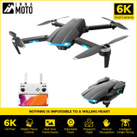 KK18เครื่องบินจีพีเอสแบบไร้แปรงถ่านพร้อม6K กล้อง HD 5G WiFi FPV ตำแหน่งลื่นไหลด้วยแสงแบตเตอรี่25นาทีเฮลิคอปเตอร์ควบคุมรีโมตพับเก็บได้ไกลของเล่น RTF ของขวัญวันเกิดสำหรับเด็กผู้เล่นมืออาชีพสีดำ