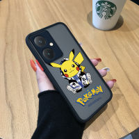 Diorcase สำหรับ Vivo Y27การ์ตูนน่ารักแฟชั่นเคสโทรศัพท์มีน้ำค้างแข็งโปร่งใส Pikachu เคสป้องกันกล้องคลุมทั้งหมดกันกระแทก