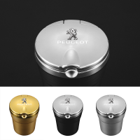 【cw】High-end Car Ashtray LED Ligh Portable Ashtray with Peugeot logo For Peugeot 2008 3008 2014~2021 II III T7 T9 Car Accessorieshot