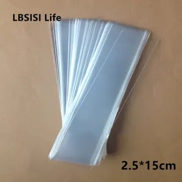 LBSISI Life 200pcs Small Long Transparent Plastic Bag Clear Top