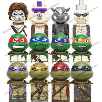 KF6125 TMNT Mini Action ตัวเลขของเล่น Ninja Turtle อิฐ Leo Raph Don ตุ๊กตาประกอบบล็อกอาคาร MOC DIY ของเล่นเด็ก