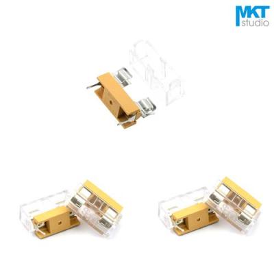 10Pcs Free Shipping Sample Fuse Holder Base Socket With Transparent Cover For 5x20mm Glass Tube Fuse