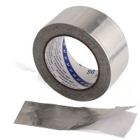 1 Roll 20m x 50mm Aluminium Foil Adhesive Sealing Tape Thermal Resist Duct Repairs High Temperature Resistant Adhesives  Tape