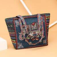 【July】 Ethnic style work shoulder bag student thickened hand-woven girl