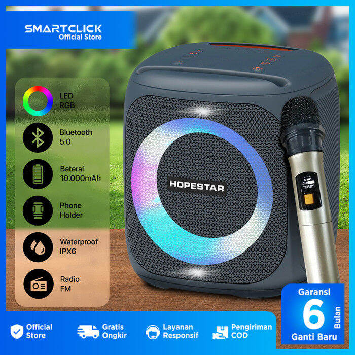 Speaker Bluetooth Hopestar Party 100 Original Portable Wireless High 