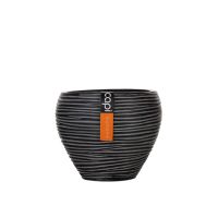 Vase Tapered Round Rib (Size D 9 x H 7 cm) - กระถางต้นไม้ Modern แบรนด์ Capi Europe