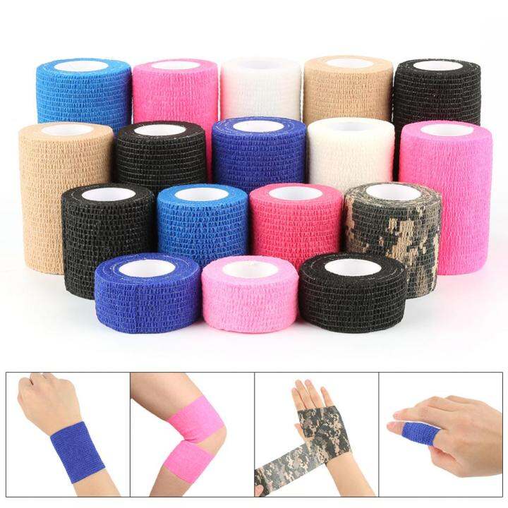 bandage-durable-treatment-gauze-tape-elastic-camping-tape-first-aid-waterproof-outdoor-self-adhesive-adhesives-tape