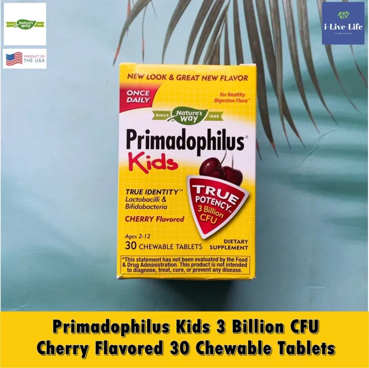 โปรไบโอติก สำหรับเด็กอายุ 2-12 ปี Primadophilus Kids 3 Billion CFU ...
