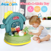 NiceBorn Whack-A-Mole ของเล่นเด็กของเล่นดนตรีเด็กเกมดนตรีของเล่นเกี่ยวกับการเรียนการสอนเด็ก Pounding เคาะหนูแฮมสเตอร์เครื่องตีเมาส์เกมสำหรับภายใต้3ปี