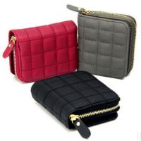 Women Short Wallets PU Leather Female Plaid Purses Ladies Card Holder Wallet Fashion Woman Small Zipper Wallet with Coin Purse