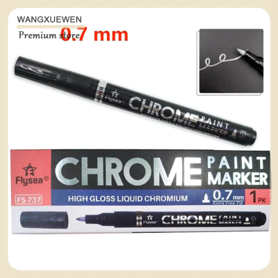 [COD] สีปากกามาร์คเกอร์สีเงิน DIY สะท้อนเงาโครเมียมเสร็จสิ้นปากกาเขียนงานฝีมือป้องกัน UV น้ำ