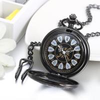 ⌚LANCARDO จี้ควอตซ์สำหรับชายและหญิง,จี้นาฬิกาพกเงินควอตซ์โรมันนาฬิกา Steampunk ชายและสร้อยคอผู้หญิงพร้อมโซ่