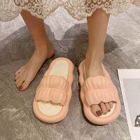 COD Bread slippers are cute and soft indoor household slippers women wear ins style 2023 bathing non-skid household network celebrity sandals