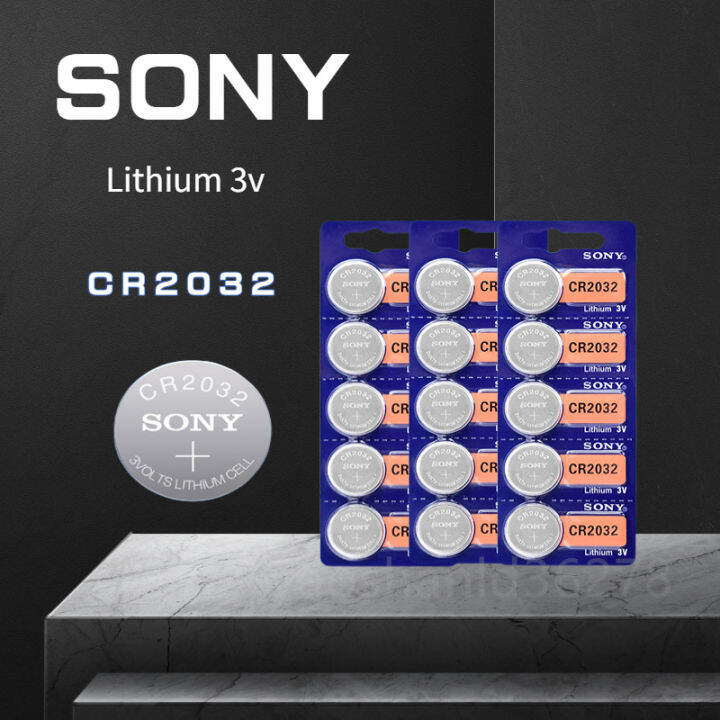 SONY CR2032 DL2032 3V CR2016 Lithium Button cell Coin Battery Long
