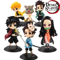 Demon Slayer Action Figure Nezuko Onigiri Model 16cm Zenitsu Kyoujurou  Onigiri Figure for Cover Cup Noodles Desktop Ornaments Car Ornaments PVC  Material New Design