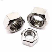 ♣ 1/100pcs M1 M1.2 M1.4 M1.6 M2 M2.5 M3 M3.5 M4 M5 M6 M8 M10 M12 M14 M16 M18 M20 M22M24 DIN934 304 Stainless Steel Hex Hexagon Nut