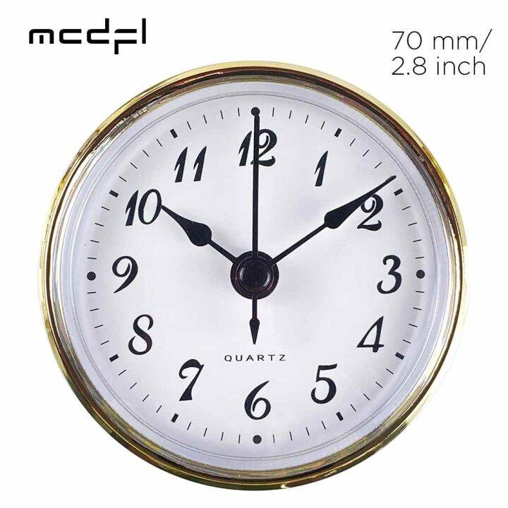 YF】▫ MCDFL Round Insert Arabic Numeral Quartz Movement Bedside ...