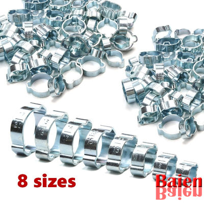202160PCS Zinc Plated Double Ear Hose Clamp 5-77-99-1111-1313-1514-1715-1817-20mm wood working clamps spring clip clamp