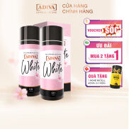 2 Hộp Viên Uống Trắng Da ADIVA White 60 Viên Tặng 1 Nghệ Micell ADIVA 14