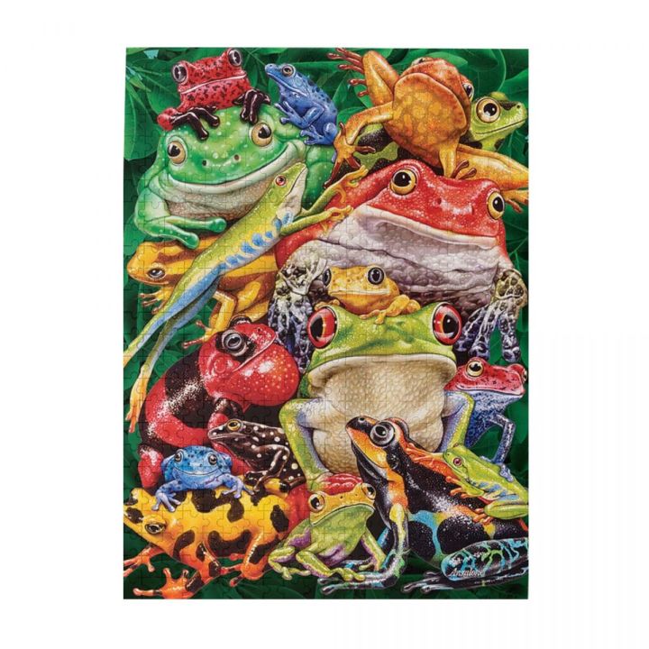 frog-business-wooden-jigsaw-puzzle-500-pieces-educational-toy-painting-art-decor-decompression-toys-500pcs