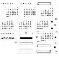 2021 New Calendar schedule Clear Stamp DIY Silicone Seals Scrapbooking/Card Making/Photo Album Decoration clear stamps