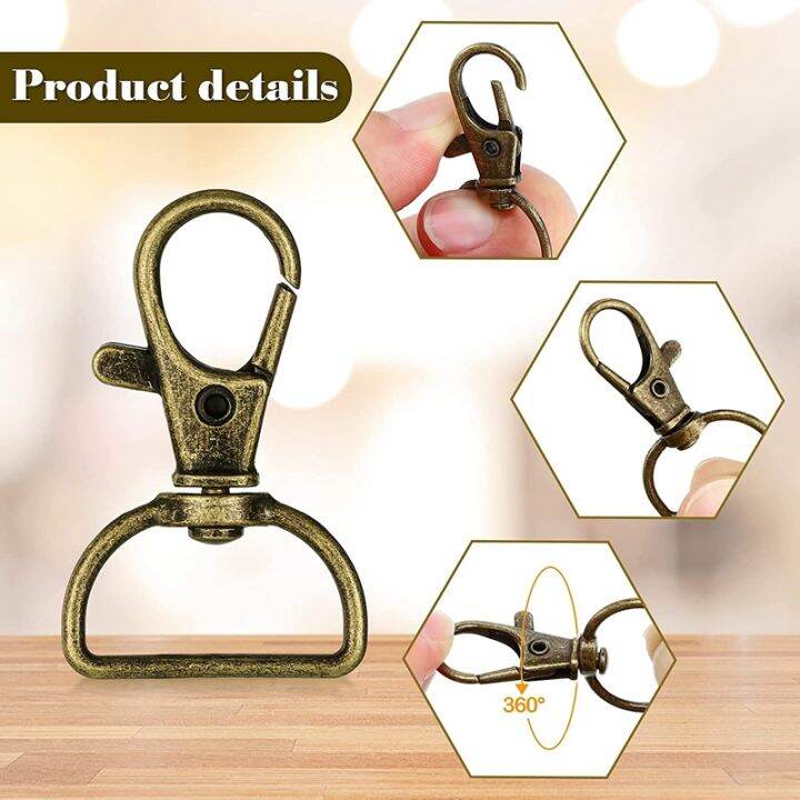 56pcs-keychain-hooks-with-d-rings-set-purse-hardware-for-bag-making-lanyard-snap-hooks-swivel-clasps-with-slide-buckle