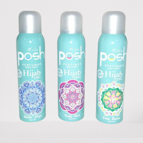 Posh Perfumed Body Spray Hijab Chic 150ml All Variant . Parfum Hijab ...