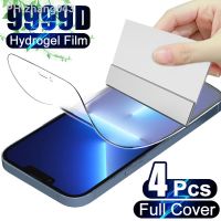 4PCS Hydrogel Film For iPhone 14 13 12 11 Pro Max Full Cover Screen Protector For iPhone X XR XS Max 6 7 8 14 Plus SE Not Glass