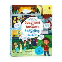 Usborne Book for Begginer Kids Children Toddler Lift The Flap Questions and Answers about Recycling and Rubbish Interactive Knowledge English Reading Book for 3-6 Years Old Birthday Gifts หนังสือเด็ก หนังสือเด็กภาษาอังกฤษ