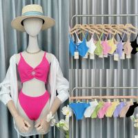 เซทชุดว่ายน้ำบิกินี่ ?Bikini Beach Set?ดีเทลแต่งห่วงอกป้ายG-rose