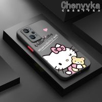 Chenyyka เคสปลอกสำหรับ Realme GT Neo 2 GT2 GT 2 Q5 Pro 5G GT Neo 3T เคสกรณีการ์ตูนน่ารักคิตตี้แมวฝ้าใสฮาร์ดโทรศัพท์ปลอกเด็กผู้หญิงกันกระแทกซิลิโคนเต็มปกหลังกล้องป้องกันกรณี