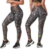 Zumba Printed High Waisted Ankle Leggings (กางเกงเลกกิ้งออกกำลังกายซุมบ้า)