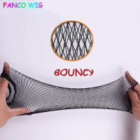 Fanco วิกผมสีดำ Snood ตาข่ายไนล่อนสำหรับวิกผมทำยืดเส้นหมวกตาข่ายสำหรับผู้หญิงวิกผมอุปกรณ์เสริม