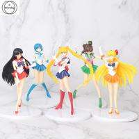 Wondday โมเดลของเล่นเด็กเซเลอร์วีนัส5ชิ้น/เซ็ต18ซม. หุ่นฟิกเกอร์แอคชั่น Sailor Mars เซลลาร์มูนปรอท