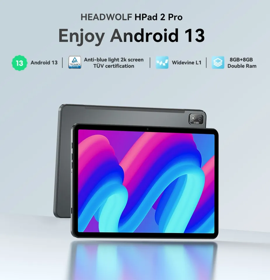 HEADWOLF HPad2 Pro Android 13 Tablet 11 inch Max 16GB RAM+256GB