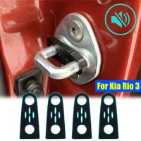 Door Lock Buffer Damper For Kia Rio 3 2011-2017 Soundproof Insulation Quiet Deaf Creaking Noise Seal Stopper Deadener Decorative Door Stops