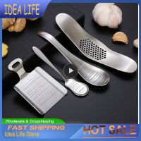 2-in-1 Garlic Press And Open Cover Garlic Press Manual Garlic Press Mincer Crusher 304 Stainless Steel Shredder Kitchen gadget