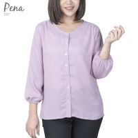 Pena house เสื้อเบลาส์แฟชั่น คอกลม แขนสามส่วน POSL092201