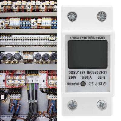 เครื่องวัดพลังงานแรงดันไฟแสดงผลแบบดิจิตอลมิเตอร์ไฟฟ้า230V สำหรับกระแสไฟสำหรับจอแสดงผลพลังงานสำหรับความถี่ของแรงดันไฟฟ้า