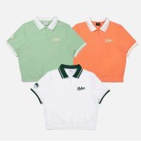 23 New Summer Korean Golf Clothing MALBON Ladies Lapel POLO Shirt Short-Sleeved Outdoor Sports T-Shirt